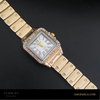 Luxury Square Golden Black Ladies Watch