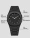 BLCK - PolyCarbon Case Watch With Arabic Numerics