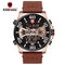 MAX - ORIGINAL KADEMAN DUAL TIME SPORTS WATCH WITH LEATHER STRAP