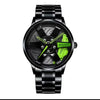 WHYL - Alloy Wheel Watch With Fix Dial And Stainless Steel