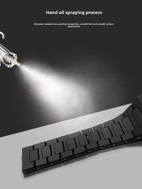 AURA BLACK - PolyCarbon Case Watch With Arabic Numerics And 5 Years of Warranty