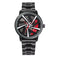 URUS GYRO NS - Never Stop Watch With Rotating Wheel And Chain Strap