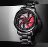 FIRE BLADE GYRO NS - Never Stop Watch With Rotating Wheel And Chain Strap