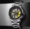 FIRE BLADE GYRO NS - Never Stop Watch With Rotating Wheel And Chain Strap