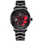 FIRE BLADE GYRO NS - Never Stop Watch With Rotating Wheel And Chain Strap