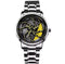 FIRE BLADE GYRO NS - Never Stop Watch With Rotating Wheel And Chain Strap