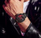 LA Fe GYRO NS - Never Stop Watch With Rotating Wheel And Leather Strap