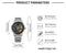 BLADE GYRO NS - Never Stop Watch With Rotating Wheel And Chain Strap