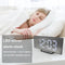 Intelligent Curved Electronic Clock USB Charging Silent Alarm Clock Multi-function 12/24 Hours Living Room Bedroom Dorm Clock