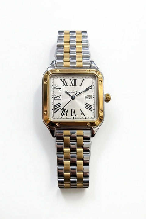CART - Diamond blue Stainless Steel Case Watch With Date And 5 Years of Warranty