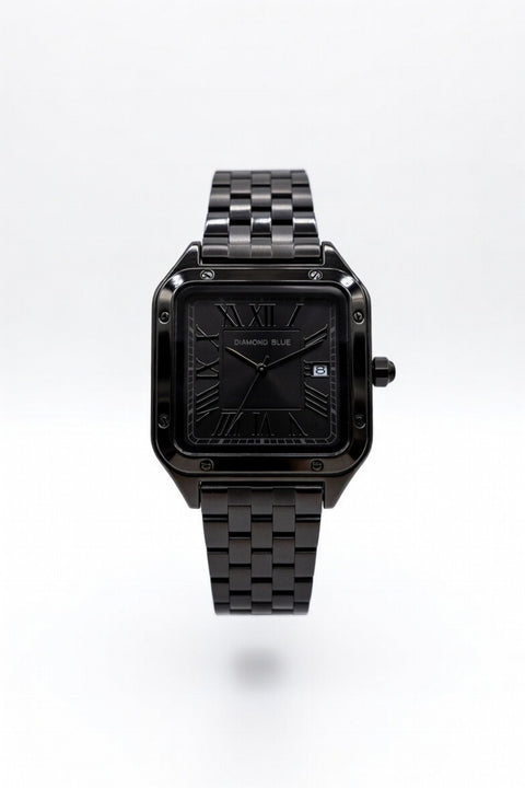 CART - Diamond blue Stainless Steel Case Watch With Date And 5 Years of Warranty