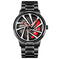 GYRO RS7 WHYL - The Alloy Wheel Watch With Rotating Alloy Wheel Stainless Steel Chain Strap