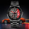GYRO LAMBO WHYL - The Alloy Wheel Watch With Rotating Alloy Wheel Stainless Steel Chain Strap