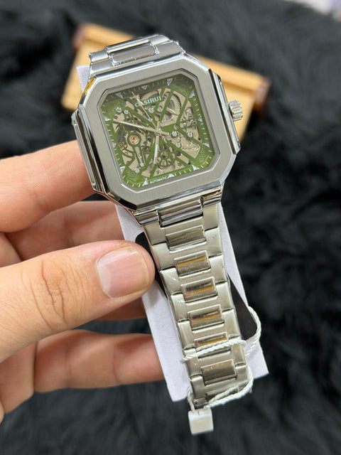 Nautilus - Square Mechanical Watch with Chain Strap By Casirui