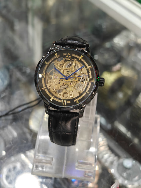 TORUS - All Black Mechanical Watch with Black Strap By Fitron