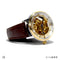 TORUS - Golden Mechanical Watch with Brown Strap