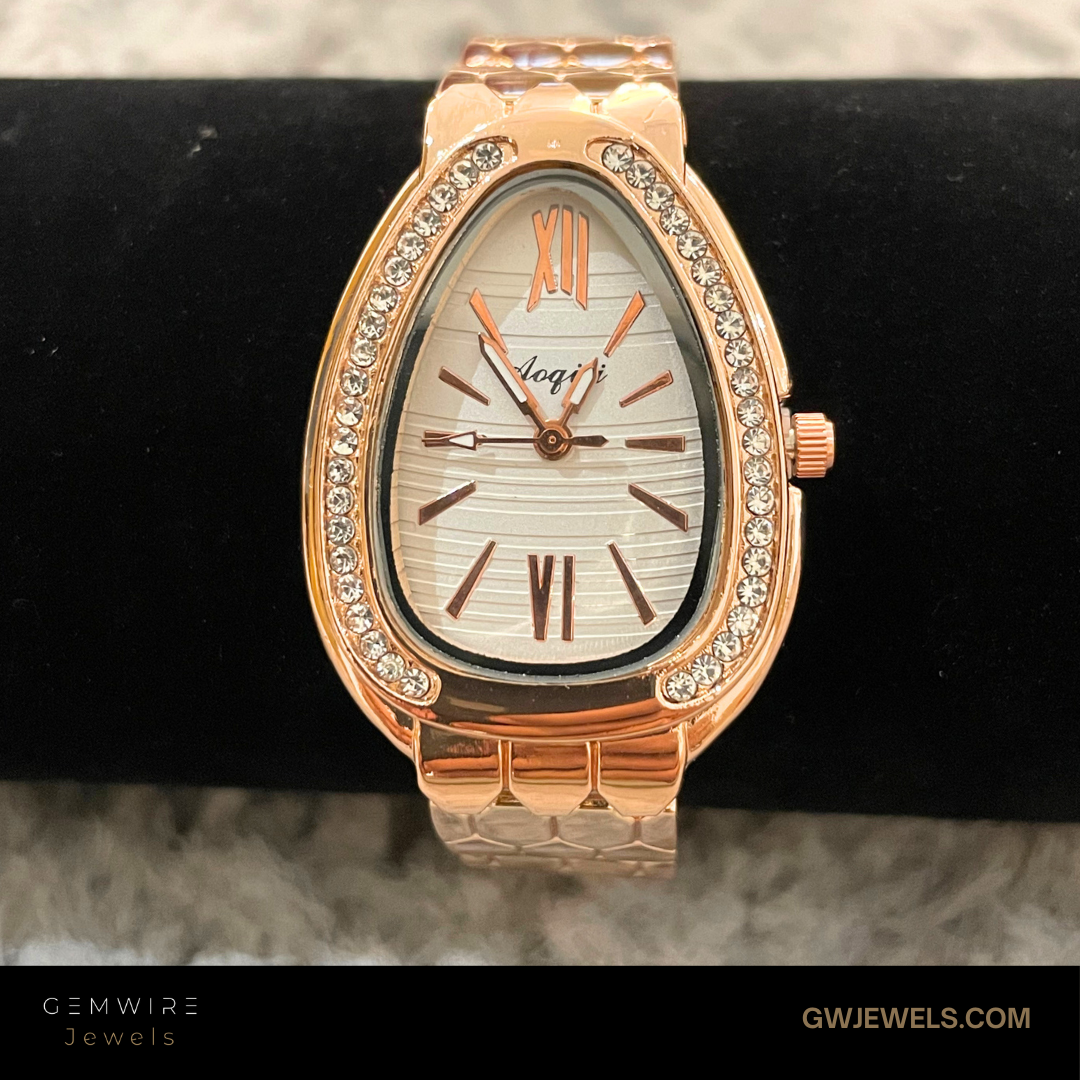 Endless Hour – Signature Rose Gold Triangle Dial Watch for Herr ...