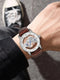 Fued  - Tomi Face Gear Dual Leather Straps Watch