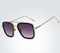 TEGO - Golden Double Ash Retro Sunglasses with Gradient Lens