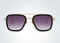 TEGO - Golden Double Ash Retro Sunglasses with Gradient Lens