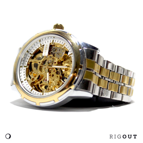 TRICAL - Golden Silver Mechanical Watch