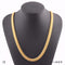 Snake Bone Chain Necklace - Golden