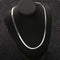Snake Bone Chain Necklace - Silver